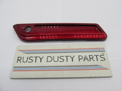Harley OEM NOS Left Saddlebag Latch Faceplate, Velocity Red Sunglow 90