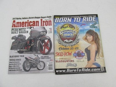 Mixed Lot of 10 Harley Davidson Chopper Magazines Born to Ride America