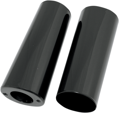 Drag Specialties Fork Slider Covers Black Plus 2in. 0411-0045