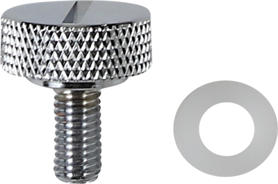 Drag Specialties Seat Mounting Knob Chrome - Slotted - 1/4-28 0820-015