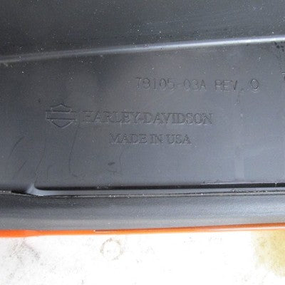 Harley Davidson OEM Left Side Saddlebag Lid Red Orange Touring 93-13 7