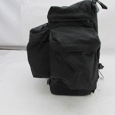 Road Ready Harley Sissybar Backrest Black Canvas Backpack Bag 17"x17"x