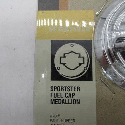 Harley-Davidson OEM NOS Chrome '83+ Sportster XL Fuel Cap Medallion 99