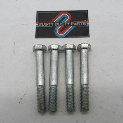 Lot of 4 Harley-Davidson OEM NOS 1/2"-13 x 3-1/2" Hex Head Bolts 4088