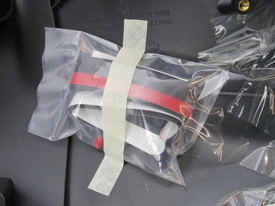 Harley Davidson Genuine NOS Black w/ Red Pin Batwing Fairing 58231-07C