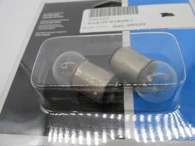 Drag Specialties NOS - 2 Pack - 1157 Bulb 8/23W Small Globe, Clear 206