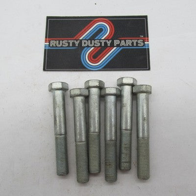 Lot of 6 Harley-Davidson OEM NOS 3/8"-24 x 2-1/2" Hex Head Bolts 4412
