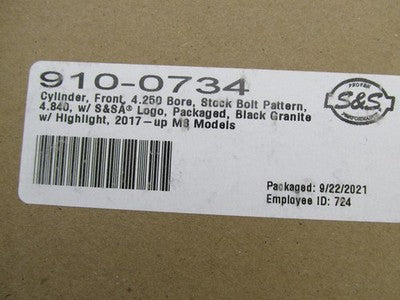 S&S Cycle NOS Harley 17-20 M8 128" Big Bore Cylinder Kit 0910-0733