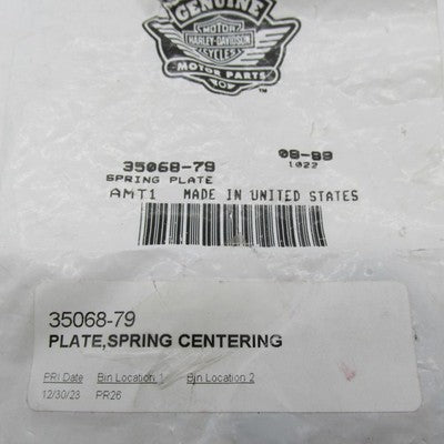 Genuine Harley-Davidson OEM NOS Centering Spring Plate 35068-79
