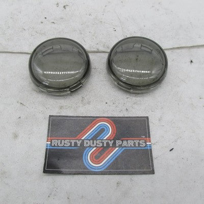 Harley Davidson OEM Pair of Smoked Grey Turn Signal Lenses