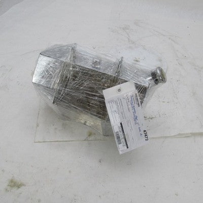 Vintage Chrome Hexagon Horseshoe Oil Tank Rigid Chopper Harley Triumph