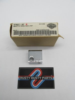 Harley-Davidson Genuine OEM NOS Headlamp Visor Mounting Block Chrome 6