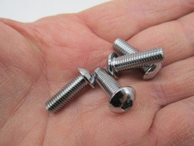 Lot of 4 Harley Genuine NOS 1/4"-28 x 3/4" Hex Socket Button Head Scre
