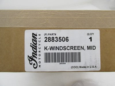 Indian NOS Genuine OEM Polycarbonate Mid Windshield, Clear 2883506