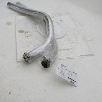 Pair of Vtg Chrome Staggered Dual Exhaust Header Pipes Harley Ironhead