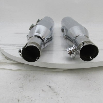 Pair of Harley Chrome Exhaust Muffler Pipes 00-06 Softail Night Train