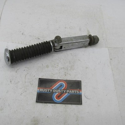 Harley Stock Passenger Ribbed Rubber Highway Footpeg w/ 3" Chrome Exte