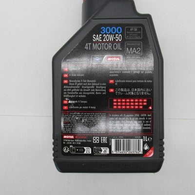 Motul 3000 Urban & Utility 4T 20W-50 Mineral Motor Oil (1 Liter) 10731