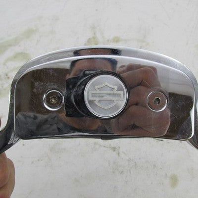 Harley OEM Softail Chrome Short Rail Mini Sissy Bar Backrest Pad Assem