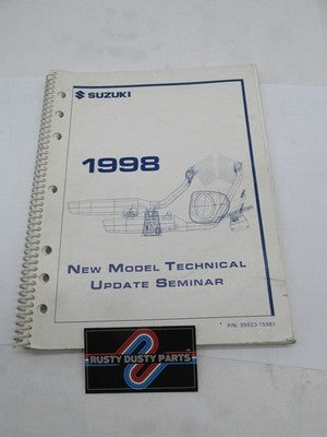 Suzuki Factory 1998 New Model Technical Update Seminar Manual Book 999