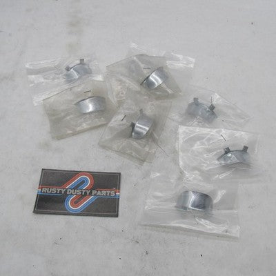 Lot of 8 V Twin OEM 1-3/4" Chrome Bullet Turn Signal Visors MFG 42-020
