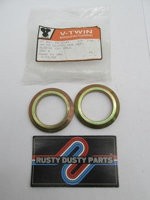 SET of 2 V-Twin NOS Harley Clutch Hub Sleeve B, Gold 18-8241