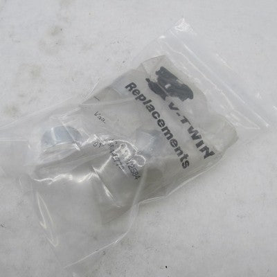 Lot of 8 V Twin OEM 1-3/4" Chrome Bullet Turn Signal Visors MFG 42-020