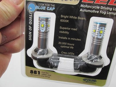 Cyron NEW Motorcycle LED Motorcycle Driving Lamp Bulbs 881 AB881-A6K