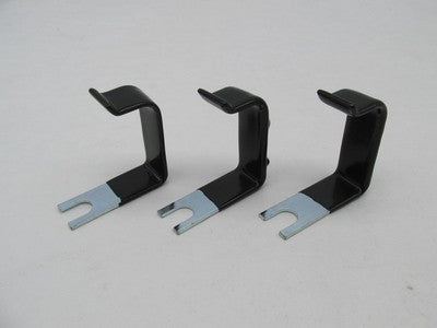 Lot of 3 Harley-Davidson Genuine NOS Black Double Hose Clip Clamps 100