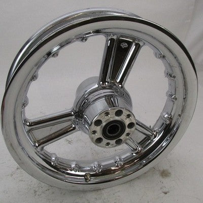Alcoa Harley Detonator 3-Spoke Chrome Rear Wheel 16"x3" 1" Axle Softai
