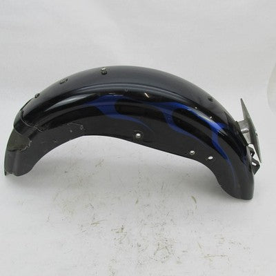 Harley Davidson Black Blue Flame Rear Wheel Fender 1994-96 Sportster 8