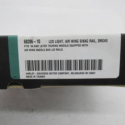 Harley-Davidson OEM NOS Air Wing Saddlebag LED Light Rail Kit Smoked 6