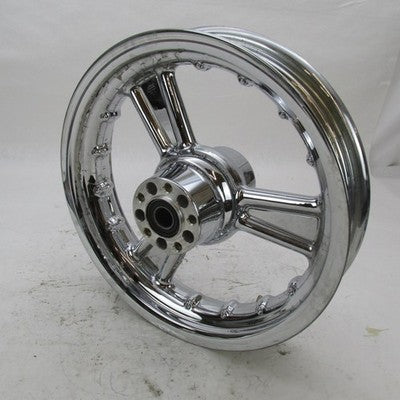 Alcoa Harley Detonator 3-Spoke Chrome Rear Wheel 16"x3" 1" Axle Softai