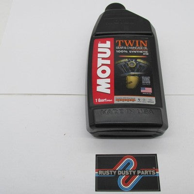 New Motul Twin Synthetic Gear & Chaincase Oil for Sportsters 1 QT (946
