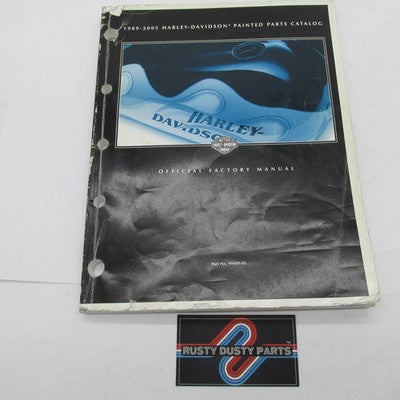 Harley-Davidson Official Factory 1989-2005 Painted Parts Catalog 99489