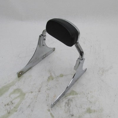 Harley OEM Softail Chrome Short Rail Mini Sissy Bar Backrest Pad Assem