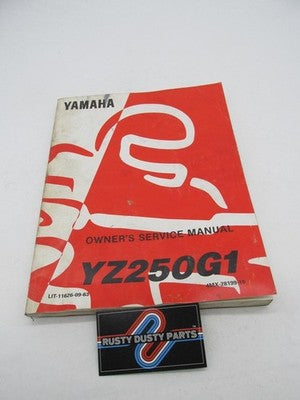 Yamaha Factory 1995 YZ250G1 Owner's Service Manual  LIT-11626-63