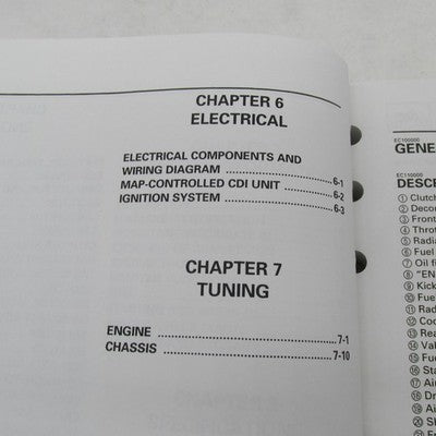 Yamaha OEM 1998 YZ400FL1 Owner's Service Manual LIT-11626-12-54