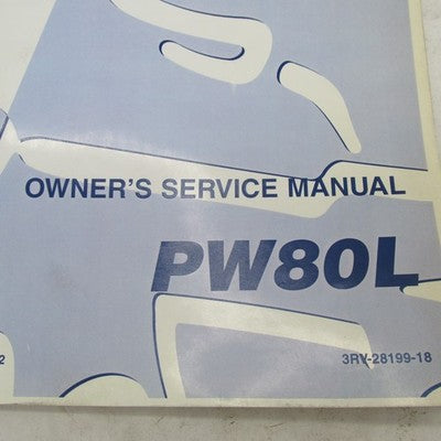 Yamaha OEM PW80L Service Manual Operator Guide LIT-11626-12-22 3RV-281