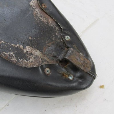 Vtg Selle Giuliari OEM Black Diamond Stitch Chopper Seat Made In Italy