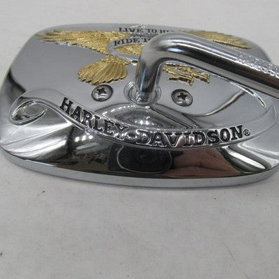 Harley Davidson OEM Gold/Chrome Live To Ride Short Stem Mirror Right 9