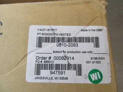 Saddlemen NOS Indian Heated Roadsofa Pillow Top Seat I14-07-181HCT