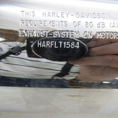 Pair of Harley OEM Chrome Mufflers FLHX FLHT FLT 07-08 Touring 65592-0