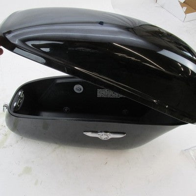 Pair of Harley OEM Softail Hard Bubble Willie G Locking Saddlebags Viv