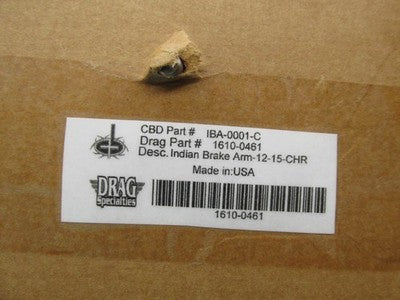 Drag Specialties Carl Brouhard Chrome NOS Indian Brake Arm-12-15-CHR |