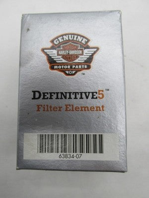 Harley-Davidson Genuine NOS Definitive 5 Oil Filter Element 63834-07