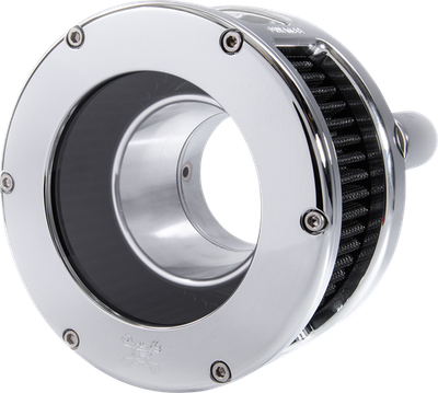 Feuling BA Series Air Cleaner Kit Chrome - Clear Cover - Black 5538