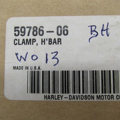 Harley-Davidson OEM NOS Bar & Shield Chrome Handlebar Upper Top Clamp