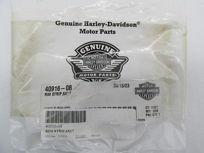 Harley-Davidson Genuine OEM NOS 6x17 Radial Center Valve Rim Band 4091