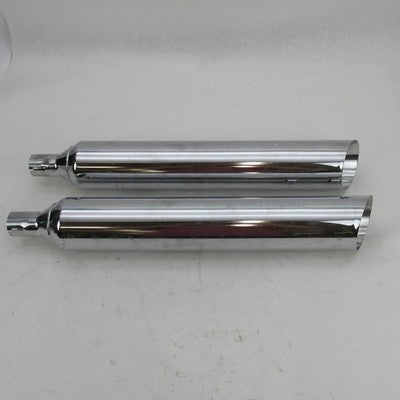 Pair of Harley-Davidson OEM Stock 17-22 Freewheeler Chrome Mufflers 64